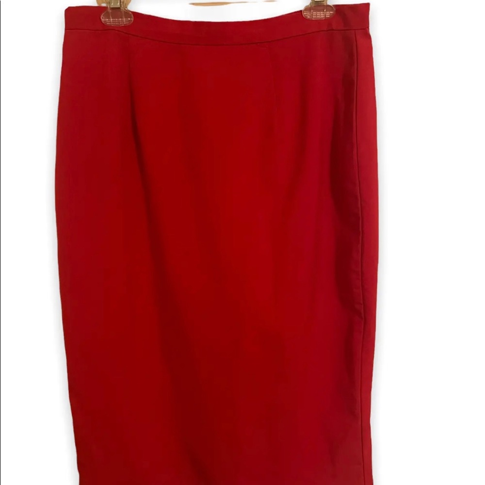 Bettie Page by Tatyana 50s Rockabilly Pencil Skirt in Red Size XL